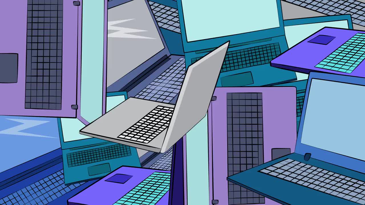 科技感与创意的融合 探索笔记本电脑海报与电脑动画设计的魅力