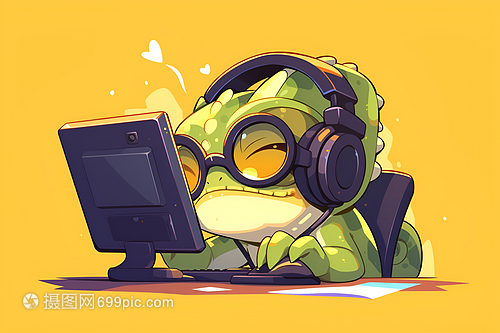 绿色变色龙 电脑动画设计中的动态美学